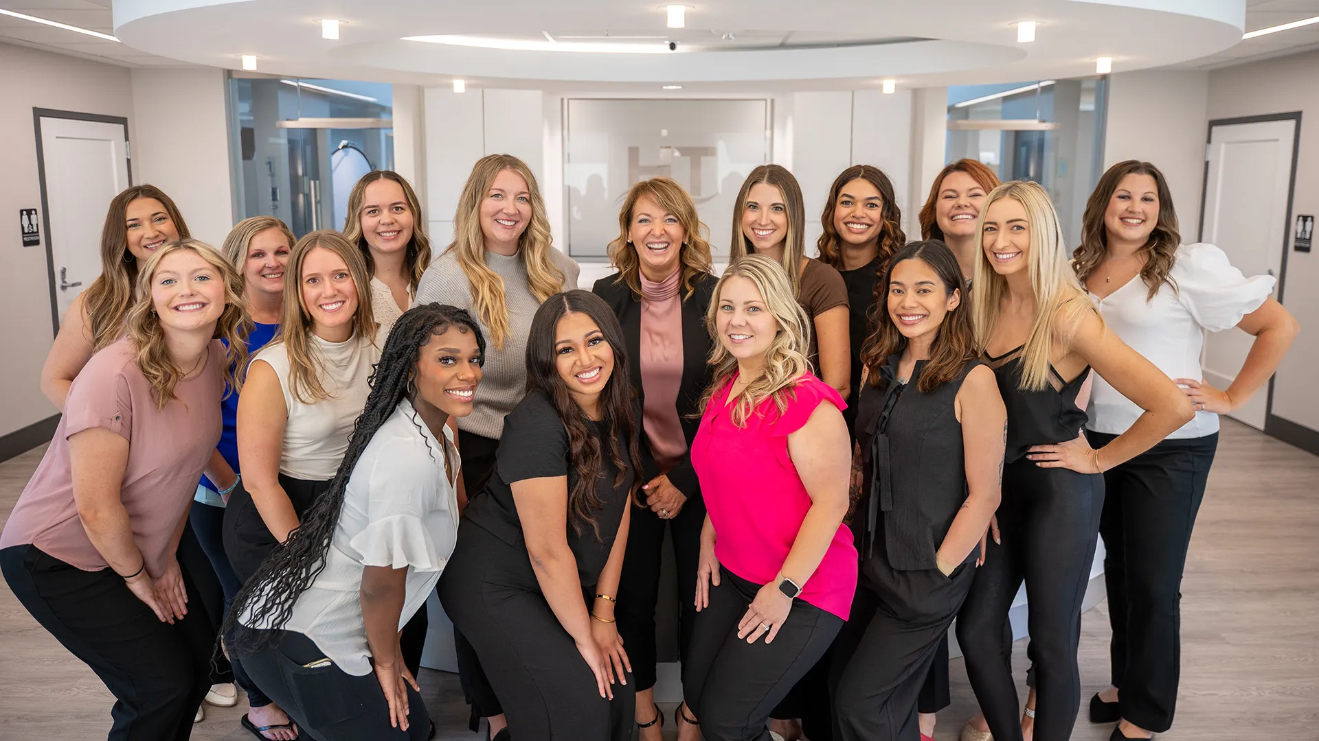 Dr. Sarina Harman-Tinnel with the dental team